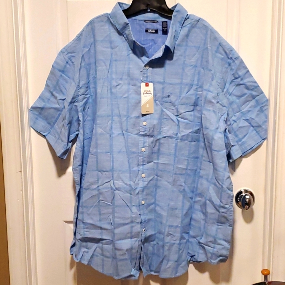 NWT IZOD Saltwater Relaxed Classics Big & Tall Men's Dockside Chambray- 3XL